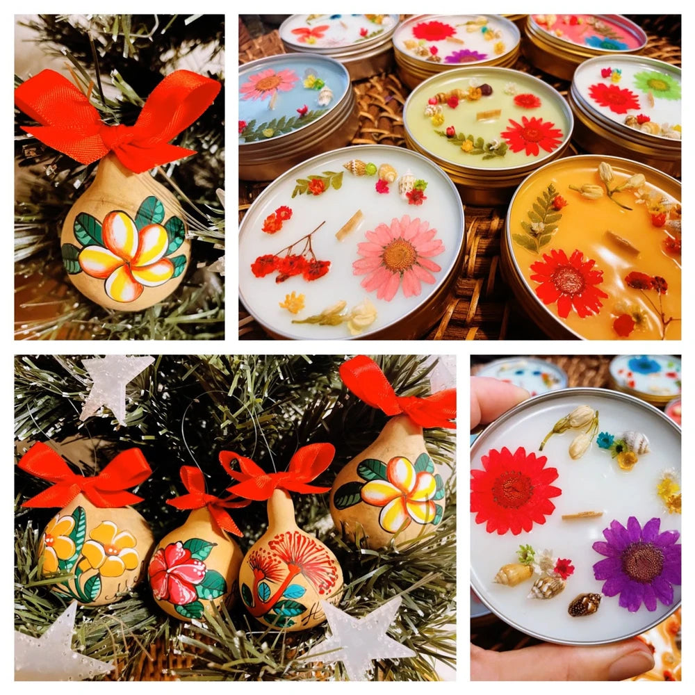 Floral Tin Candle