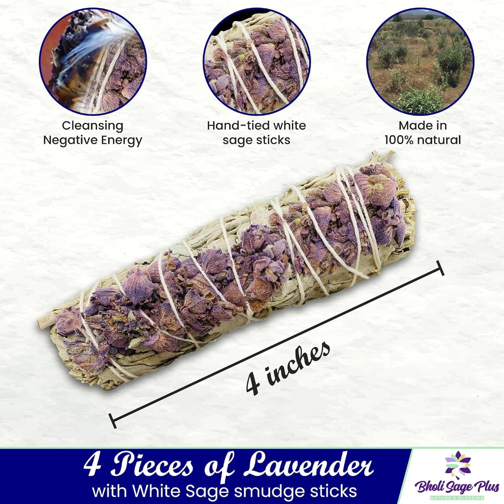 Lavender White Sage Smudge Sticks