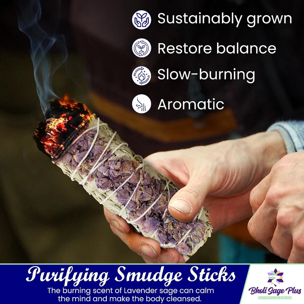Lavender White Sage Smudge Sticks