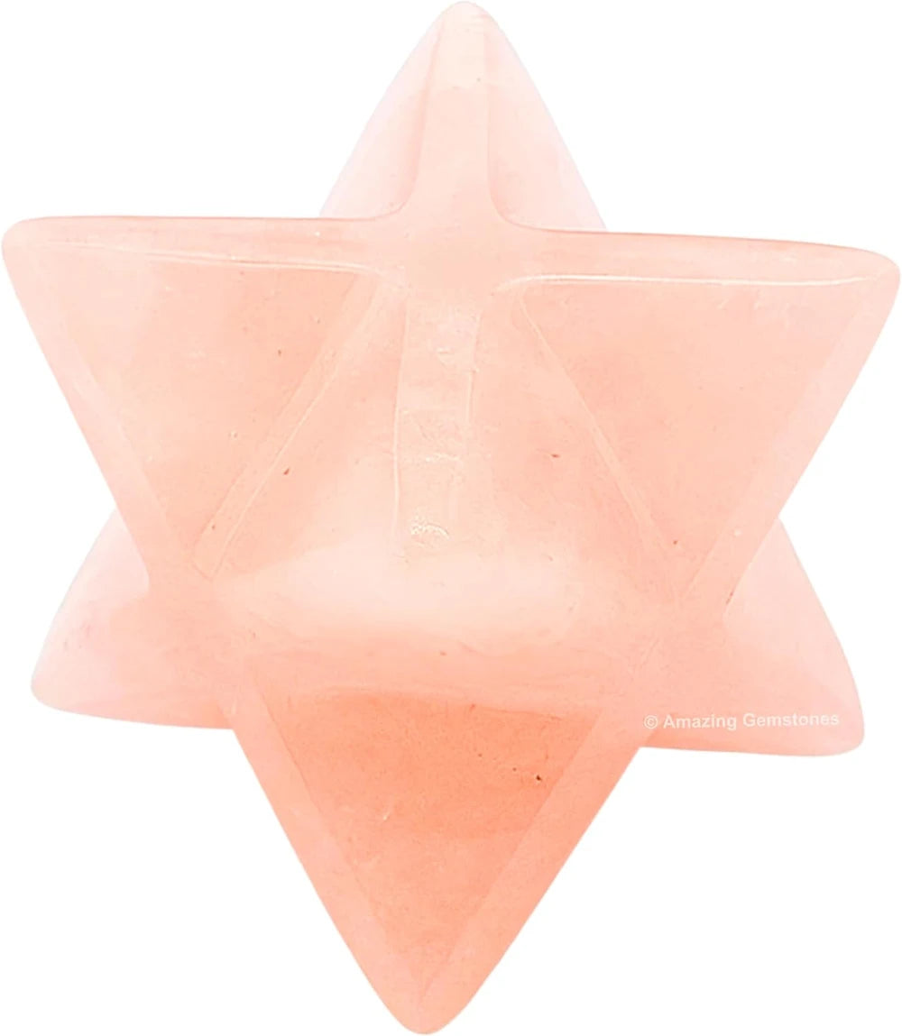 Rose Quartz Merkaba Crystal