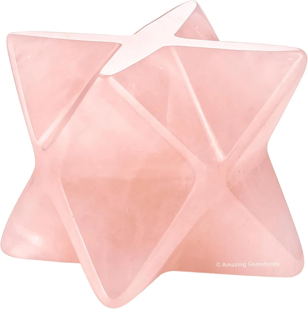 Rose Quartz Merkaba Crystal