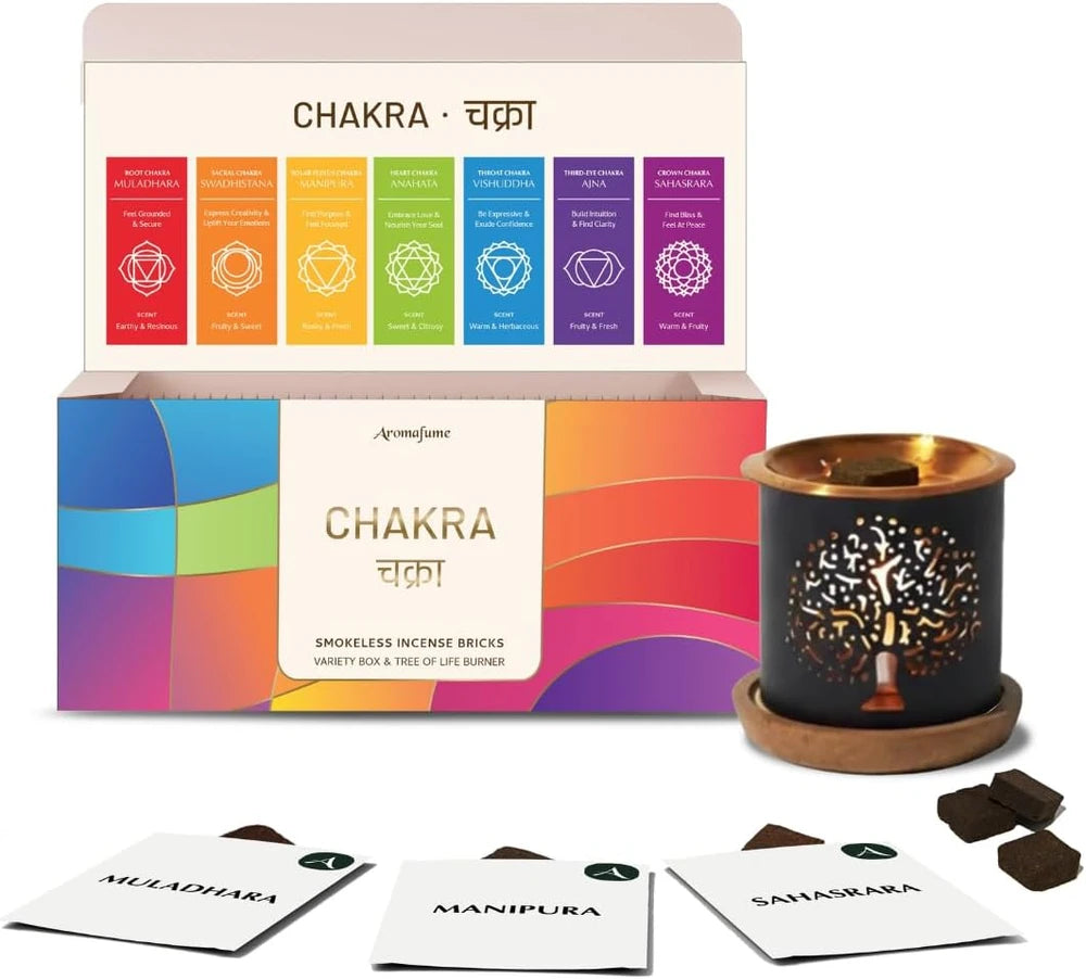 Chakra Smokeless Incense Brick Gift Set
