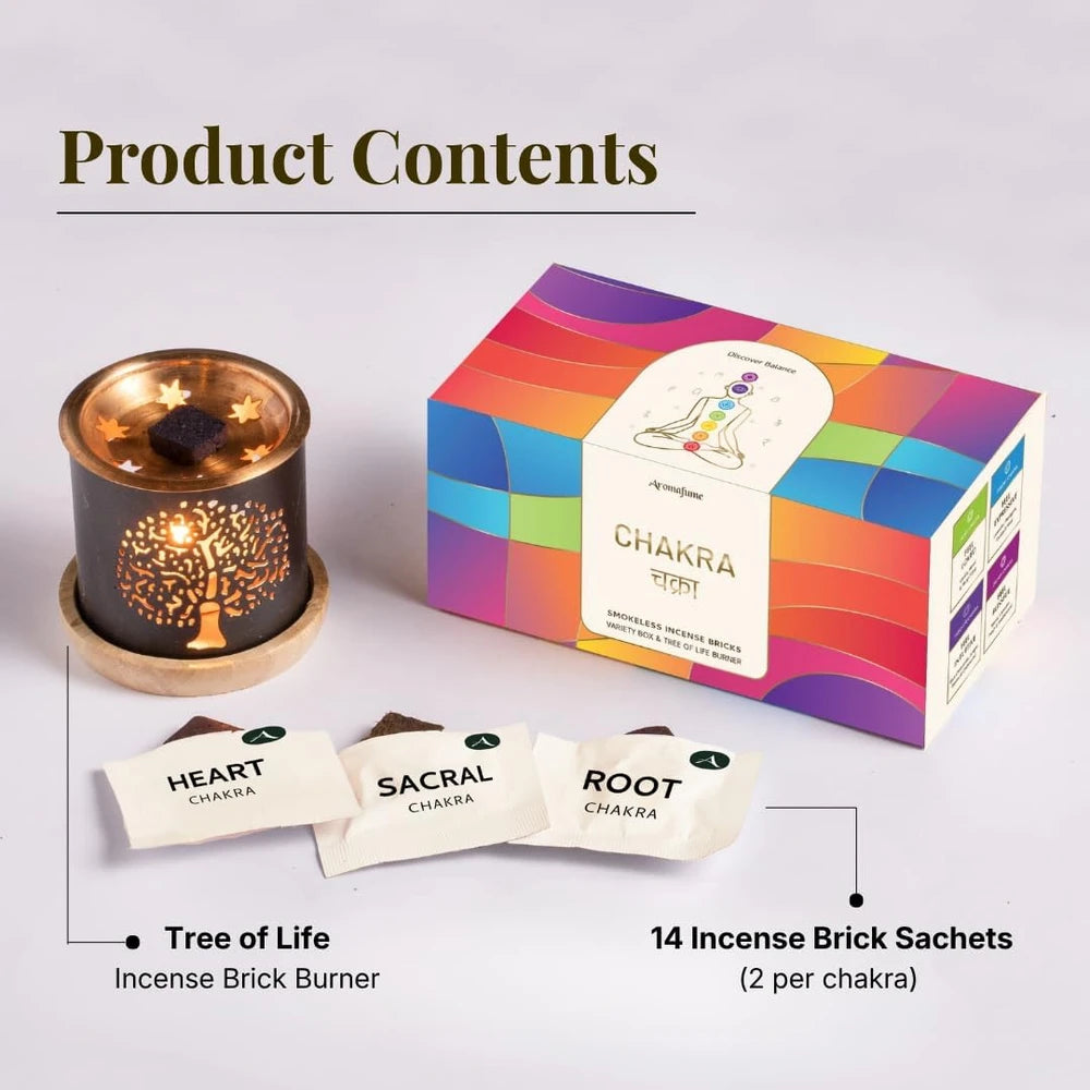 Chakra Smokeless Incense Brick Gift Set
