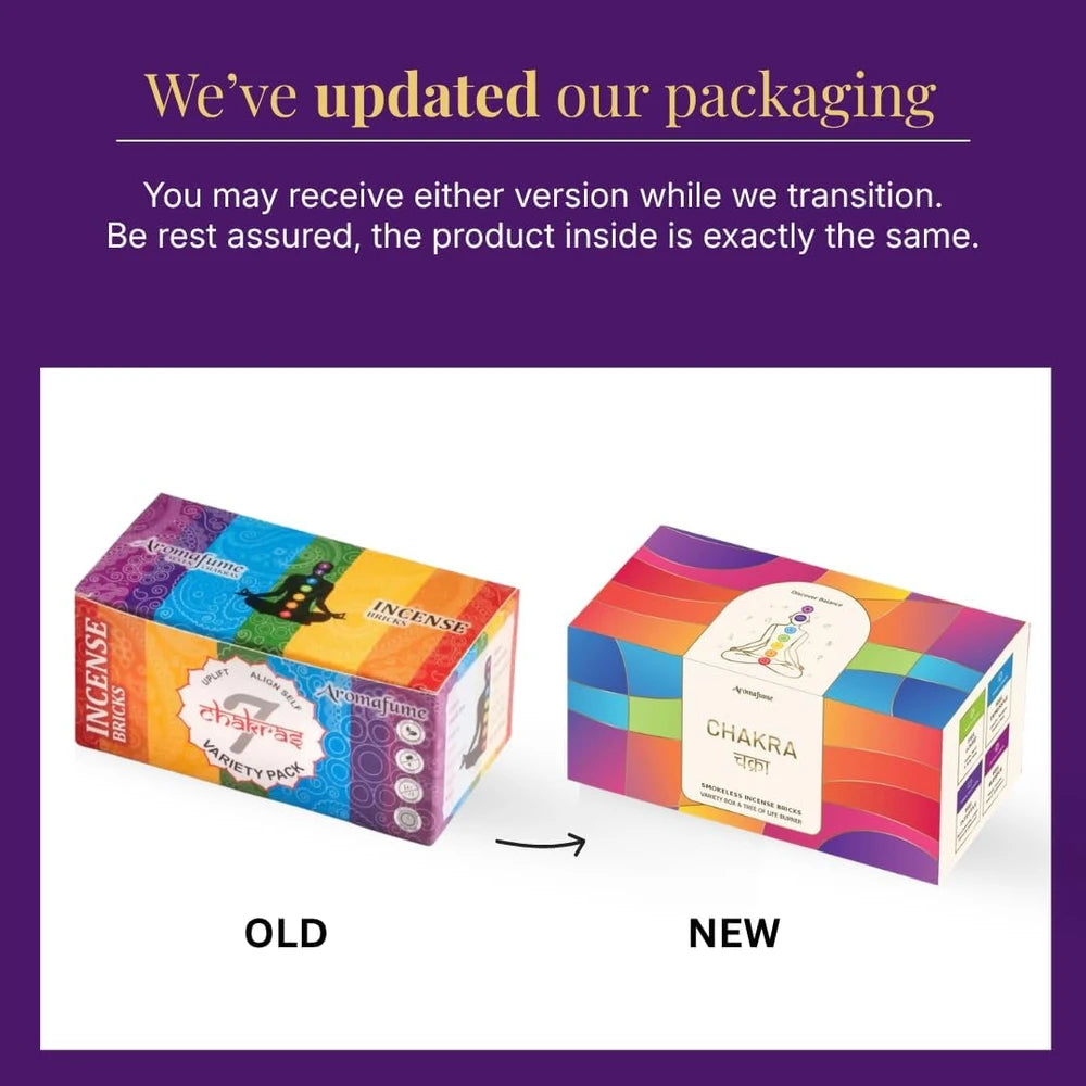 Chakra Smokeless Incense Brick Gift Set