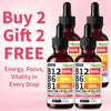 Vitamin B12 Liquid Supplement Drops for Energy and Brain