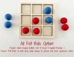 Fruity Autumn Wooden Tic Tac Toe