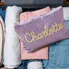 Personalized Seersucker Makeup Bag