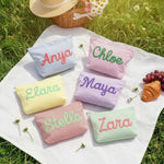 Personalized Seersucker Makeup Bag