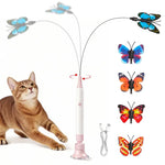 Interactive Spinning Butterfly Cat Toy