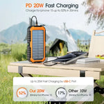 Waterproof Solar Hand Crank Power Bank