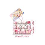 Cartoon Animal Diary Keyboard Keychain