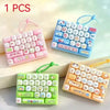 Cartoon Animal Diary Keyboard Keychain