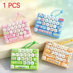 Cartoon Animal Diary Keyboard Keychain