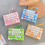 Cartoon Animal Diary Keyboard Keychain
