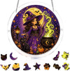 Halloween Witch Acrylic Suncatcher Puzzle