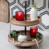 Vintage Ribbed Red Glass Candle Holders