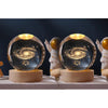 Crystal Moon Nightlight with Wooden Base