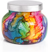 Rainbow Watercolor Scented Jar Candle