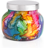 Rainbow Watercolor Scented Jar Candle