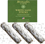 Moonwater Elixirs Organic White Sage Smudge Sticks