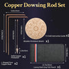 Copper Dowsing Rods with Pendulum Board