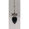 Triple Moon Pentacle Crystal Pendulum
