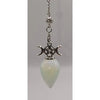 Triple Moon Pentacle Crystal Pendulum