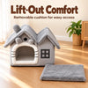 Velvet Foldable Cat House