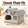 Velvet Foldable Cat House