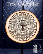 Handmade Wooden Pagan Calendar