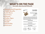Essential Oil Reference Cards