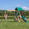 Cedar Wood Backyard Swing Set