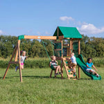 Cedar Wood Backyard Swing Set