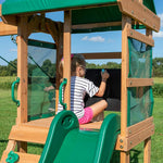 Cedar Wood Backyard Swing Set