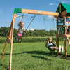 Cedar Wood Backyard Swing Set