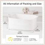 Oiahomy Woven Cotton Rope Gift Basket