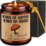 Lavender Scented Mushroom Candle