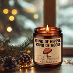 Lavender Scented Mushroom Candle