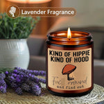 Lavender Scented Mushroom Candle