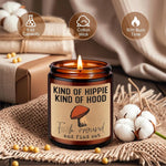 Lavender Scented Mushroom Candle