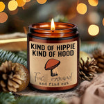 Lavender Scented Mushroom Candle
