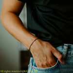 Sterling Silver Morse Code Bracelet