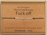 Sterling Silver Morse Code Bracelet