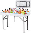 Portable Folding Ice Cooler Table
