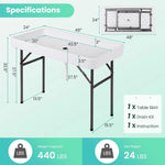Portable Folding Ice Cooler Table