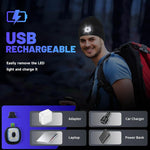 USB Rechargeable LED Beanie Hat