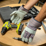 G & F Products Leather Work Gloves