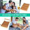 Natural Bamboo Folding Bed Tray