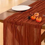 Rustic Cotton Cheesecloth Table Runner