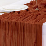 Rustic Cotton Cheesecloth Table Runner